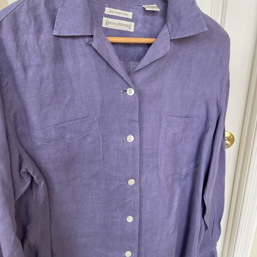 Banana Republic linen oversized shirt ,gently used .